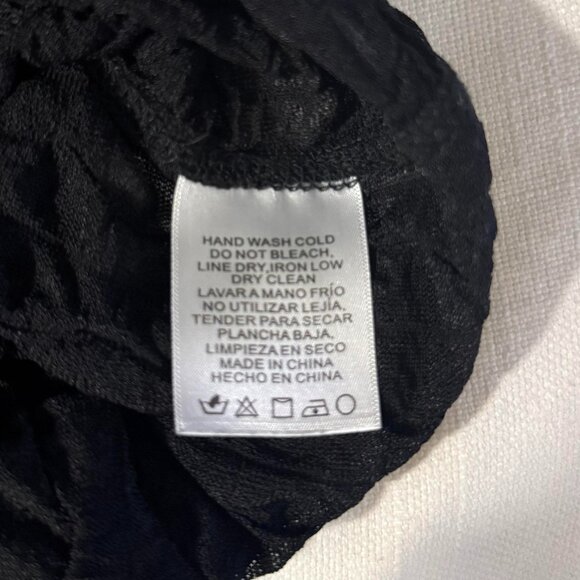 Emory Park - Mesh Black Button Down (Size S) - Picture 5 of 5